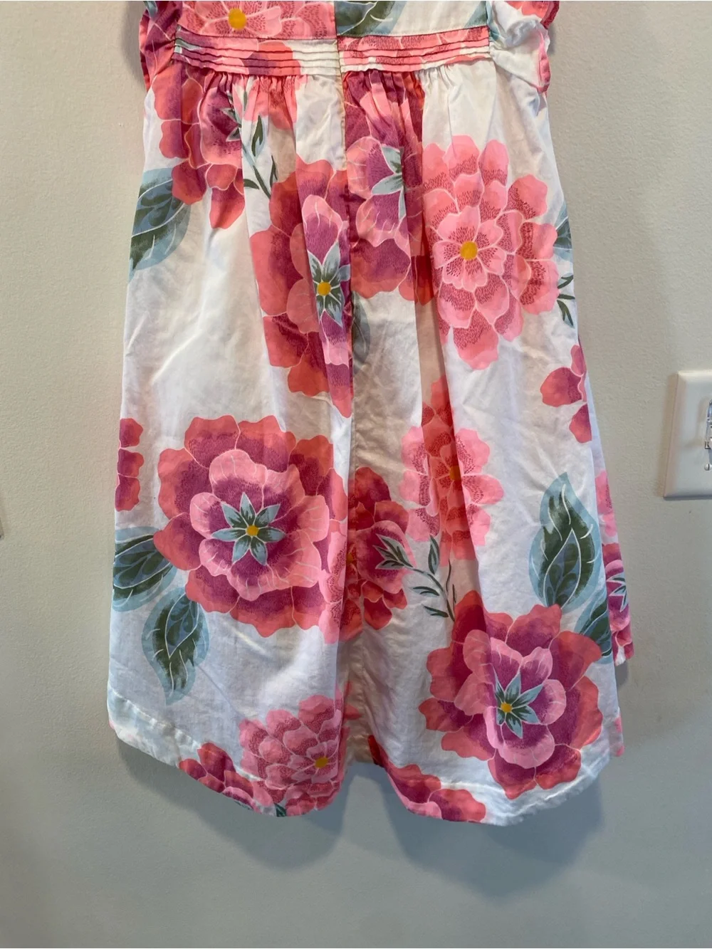 Tea coklection girls Cassie floral dress high-low hem peonie print size 8
